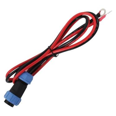 Imagem de YINETTECH 1 plugue macho de aviação SP21 de 2 pinos para cabo terminal O 10AWG à prova d'água IP68 adequado para estações de carregamento portáteis baterias etc (1m)