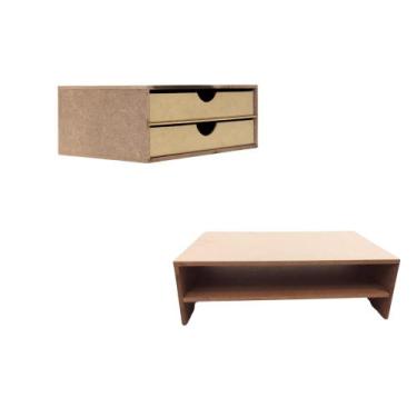 Imagem de Organizadores - Escritório / Papelaria - Base Pc + Gaveteiro - ANA DEC