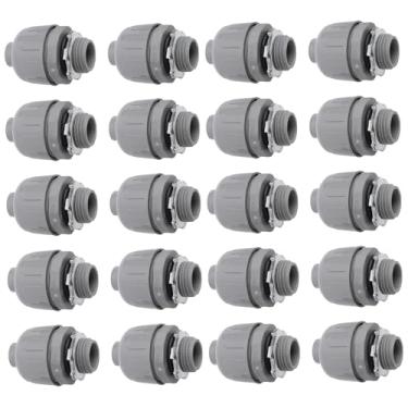 Imagem de 20Pcs 1/2 Polegada NPT Líquido Apertado Conector Encaixe de Conector de Conduíte Elétrico Reto Apertado