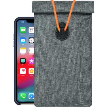 Imagem de RADIHALT Proteção EMF para celular — Protetor de chaveiro Faraday e bolsa Faraday para telefone — Proteção abrangente contra radiação eletromagnética, RFID, WiFi, GPS, bloqueio de sinal de telefone