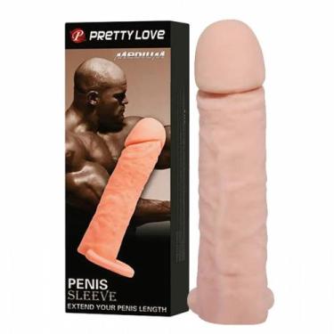 Imagem de Capa peniana extensora anel para escroto 16 cm - PRETY LOVE