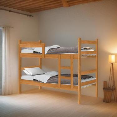 Imagem de Beliche Porto Solteiro MDF Com Escada - AV - AV MOVEIS, NATURE