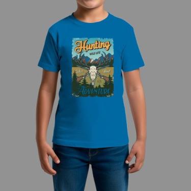 Imagem de Camisetas Infatil Básica Masculina Moda De Country confortável Gola Re