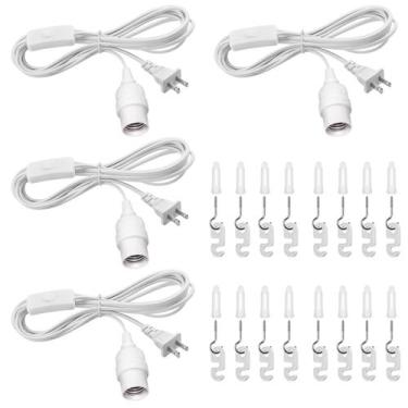 Imagem de Cabo de extensão suspenso para lanterna DiCuno, 13 pés, branco, pacote