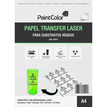Imagem de Papel Transfer Laser Para Substratos Rígidos 100g A4 - 20 Folhas