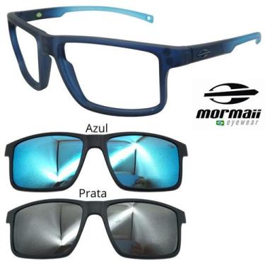 Imagem de Oculos Mormaii 6127 Swap 5 KC6 Com 2 Clipons Azul e Prata, Azul, Prata
