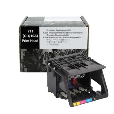 Imagem de Cabeça de impressão 711(C1Q10A) (com chip) compatível com HP 711(C1Q10A) cabeça de impressão (nova) para impressoras DesignJet - compatível com T120/T125/T130/T520/T525/T530 | Cabeça de impressão HP