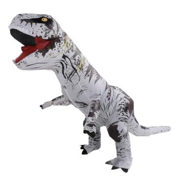 Imagem de Fantasia inflável de dinossauro, estampa transparente T Rex, fantasia inflável leve para o Natal (adulto)