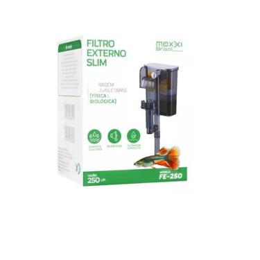 Imagem de Filtro Externo Slim Fe-250 250l/h Maxxi Para Aquario, 220V