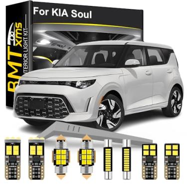 Imagem de Kit de luz interior LED de substituição para KIA Soul 2010 2011 2012 2013 2014 2015 2016 2017 2018 2019 2020 2021 2022 2023 2024, super brilhante 6000K branco