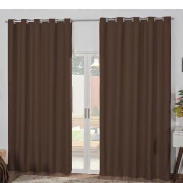 Imagem de Cortina para Sala ou Quarto Blackout Tecido Eliós Cromado 3,00m x 1,80