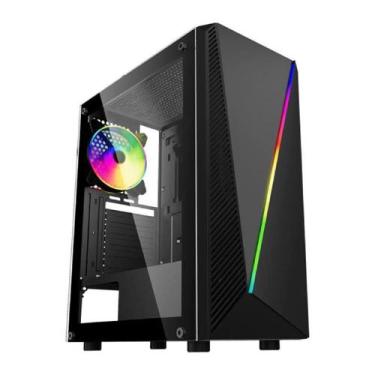 Imagem de Gabinete Gamer K-Mex Master Yaiba 1 CG-05AA, Rainbow, Mid Tower, Vidro