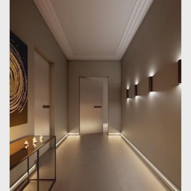 Imagem de Kit c/3 barras Moldura de Teto Rodateto de Poliestireno M10 Metro Linear 6m