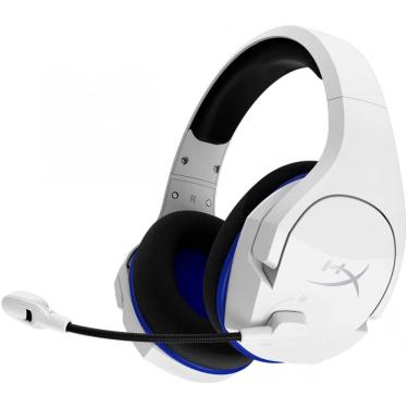 Imagem de Headset Sem Fio Gamer HyperX Cloud Stinger Core, Drivers 40mm, PS5 PS4 e pc, Branco e Azul - HHSS1C-KB-WT/G