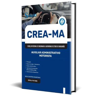 Imagem de Apostila Crea Ma 2025 - Auxiliar Administrativo - Motorista