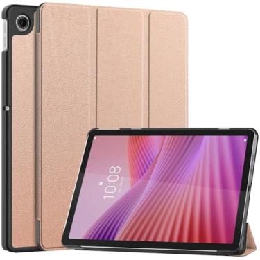 Imagem de Kepuch Custer Capas para Lenovo Tab 10.1 TB311 2025 / Tab K10 2nd / K10C TB311FU,Couro-PU Bolsas Estojos - Rose Ouro