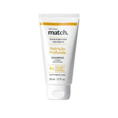 Imagem de Shampoo Match Nutrição Profunda 50ml Oboicario - OBoticário