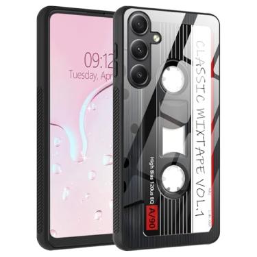 Imagem de SichKards Capa para celular Galaxy S25 Plus, traseira de vidro líquido e bordas macias de TPU, aderência lateral antiderrapante, proteção contra quedas, ajuste fino, carregamento sem fio compatível