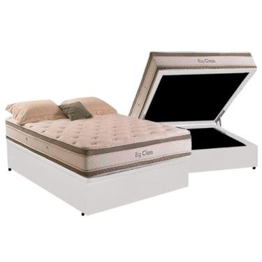 Imagem de Cama Box Baú Casal com Colchão Herval Big Class Molas ConforClass 138x