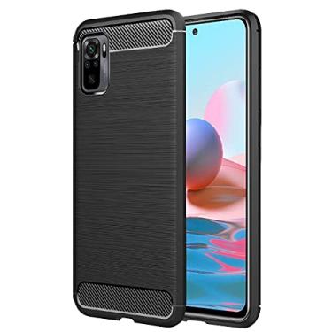 Imagem de Capa Case Xíaomi Redmi Note 10 4G / Note 10S (2021) (Tela 6.43) Carbon Fiber Anti Impacto - Preto