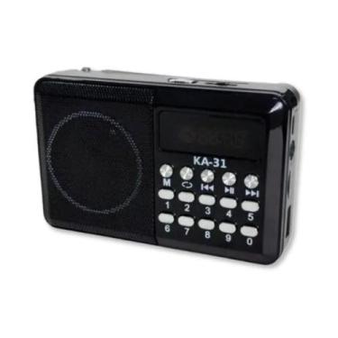 Imagem de Mini Rádio Portátil Bluetooth FM USB KA31  Kapbom