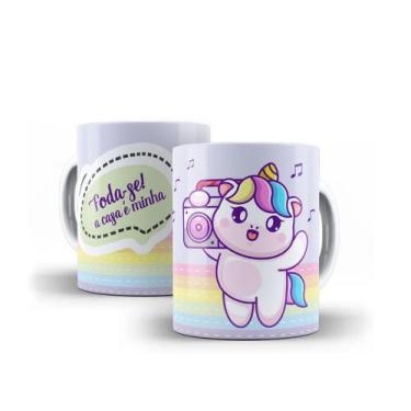 Imagem de Caneca Porcelana Divertida Unicórnio Presente Criativo 05 - Villa Cane
