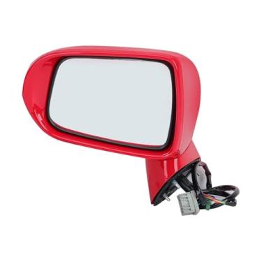 Imagem de Espelho lateral, compatível com HONDA FIT JAZZ 2005-2008 CITY 2007 Retrovisor 5-PINS Ângulo elétrico Ajuste LED Luz de seta Tampa de lente de vidro(5pins red L)