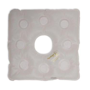 Imagem de Almofada Especial Gel Quadrada Com Orifício Perfeta Flex - Natural Hom