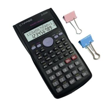 Imagem de Calculadora científica colorida, calculadora científica com design bonito para escola e negócios (preto)