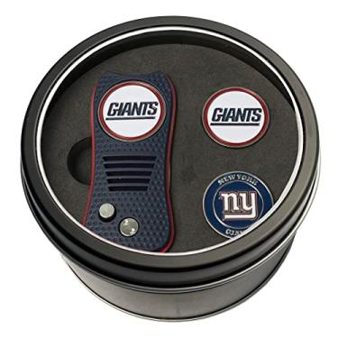 Imagem de Team Golf Conjunto de 2 marcadores de bola NFL New York Giants com ferramenta retrátil e 3 marcadores magnéticos de dupla face, design patenteado de ponta única, causa menos danos aos verdes