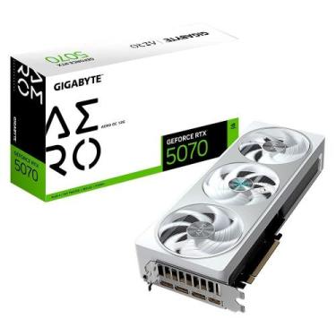 Imagem de Placa de Vídeo Gigabyte RTX 5070 AERO 12G NVIDIA GeForce, 12GB GDDR7, 