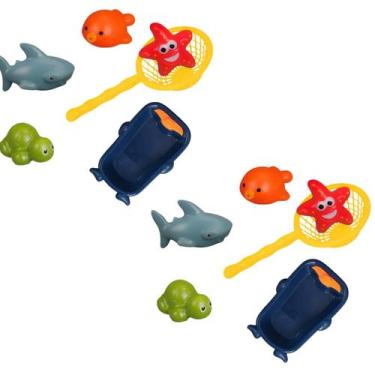Imagem de 2 Kit Brinquedo de banho para bebê infantil bichinhos coloridos intera