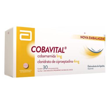 Imagem de Cobavital 1mg+ 4mg 30 Comprimidos Cobavital 1 Mg + 4 Mg 30 Comprimidos