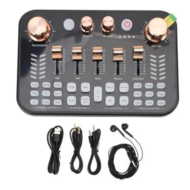 Imagem de Misturador de Som para Jogos de Som de Som Ao Com Efeitos de DJ, Trocador de Voz, Equipamento de Estúdio de Produção de Podcast para Streaming, Podcasting, Bateria de