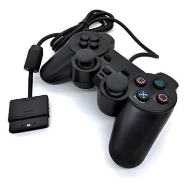 Imagem de Controle Para Ps2 Joystick Com Fio e Analógico Dualshock - Genérico