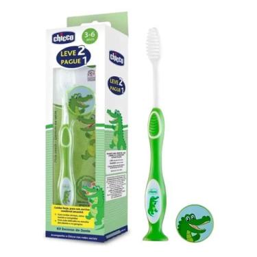 Imagem de Escova de Dentes Infantil Chicco 3 a 6 Anos  L2P1  - Verde