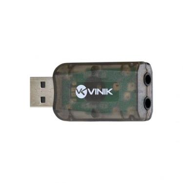 Imagem de Adaptador placa de som usb 5.1 canais virtual ausb51 - Vinik