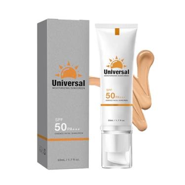 Imagem de Generic Protetor Solar Com Cor Para O Rosto Fps 50, Universal Hidratante Sun Essence, Proteção Uv, Tamanho Viagem, 50 Ml