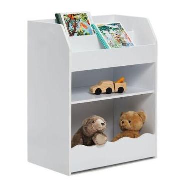 Imagem de Organizador De Brinquedo Livreiro Infantil Gustavo 100% Mdf - WoodCore