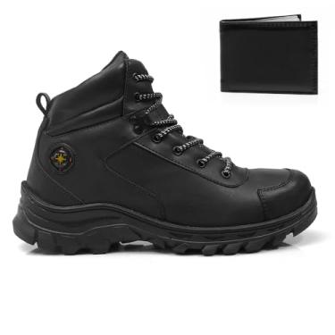 Imagem de Bota Adventure Masculina Com Carteira Épico Coturno Trilha Trail Casual Confortavel