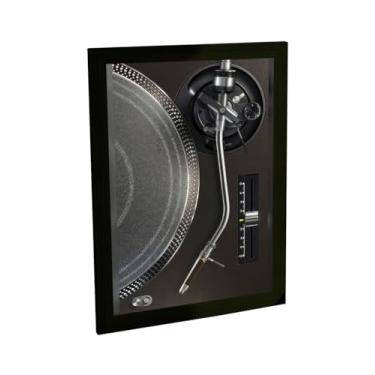 Imagem de Quadro Decorativo Dj Mesa De Som Preta Musica