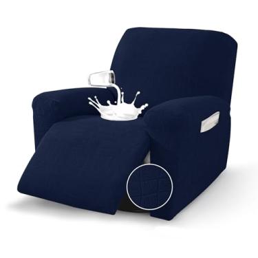 Imagem de MAXIJIN Capas reclináveis à prova d'água para poltrona reclinável grande, 3 peças, capas reclináveis laváveis para meninos preguiçosos, com bolsos para animais de estimação, crianças (GG reclinável