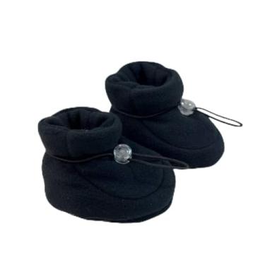 Imagem de Pantufa Botinha Baby Bebê Microsoft Pettenati Sapatinho (Preto 01, BR, Bebê, Alfa, P)