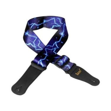 Imagem de Correia De Guitarra Ajustável Multicolorida De Algodão Puro Para Acess