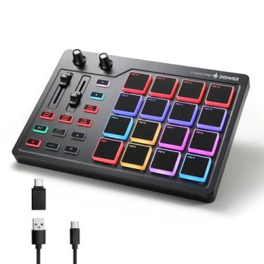 Imagem de Painel MIDI Pad Beat Maker STARRYPAD com 16 pads e software - Donner
