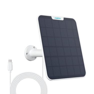 Imagem de Painel Solar 2 USB-C 6W Branco com Cabo 4 Metros, Compatível com Argus 3 2K, Argus 3 Pro, Go, Go Plus, Go PT, Duo 4G, Argus PT 2K e Mais, Instalação Fácil e Conexão USB-C