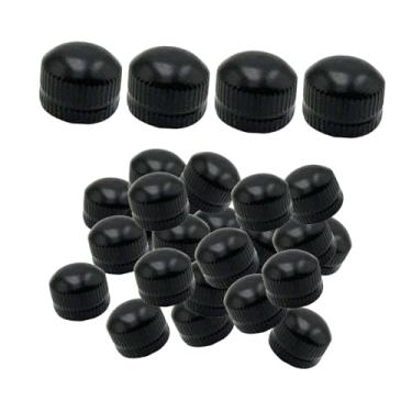 Imagem de Fenteer 100 peças de tampas de parafuso M4 para fixação de luminárias, porcas, ferragens para luminárias de teto, pendentes, lustres, luminárias de chão, Preto