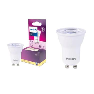 Imagem de 2 Lâmpada Led Dicroica 3,5w Philips Bivolt 2700k GU10 MR11