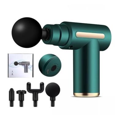 Imagem de Pistola Massageadora Elétrica para Liberação Miofascial - Massageador Profissional em Produtos de Massagem e Relaxamento Muscular(VERDE)