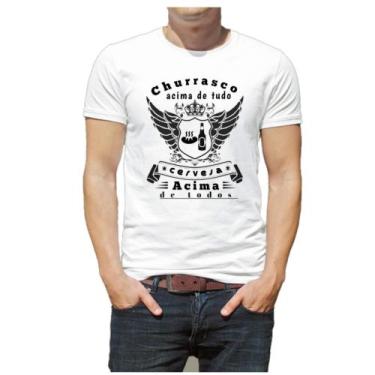 Imagem de Camiseta camisa churrasco cerveja churrasqueiro - Dogs, Branco, G1